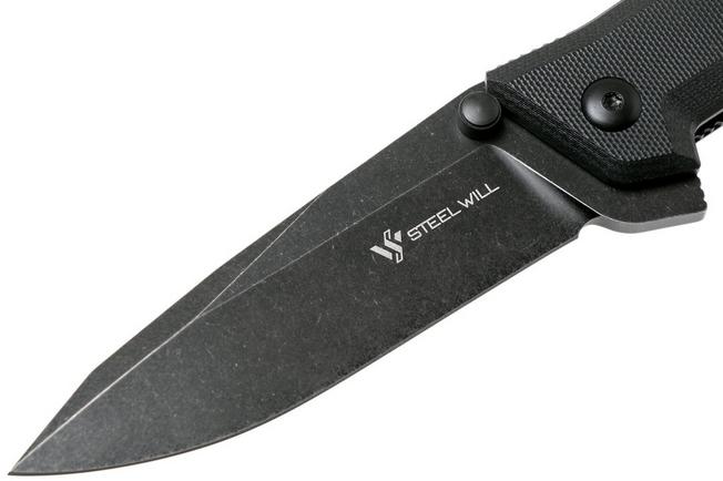 Image for Steel Will Apostate 1159 Black, Blackwashed pocket knife