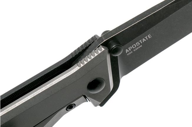 Image for Steel Will Apostate 1159 Black, Blackwashed pocket knife
