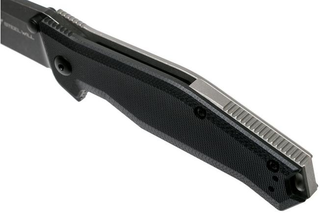 Image for Steel Will Apostate 1159 Black, Blackwashed pocket knife