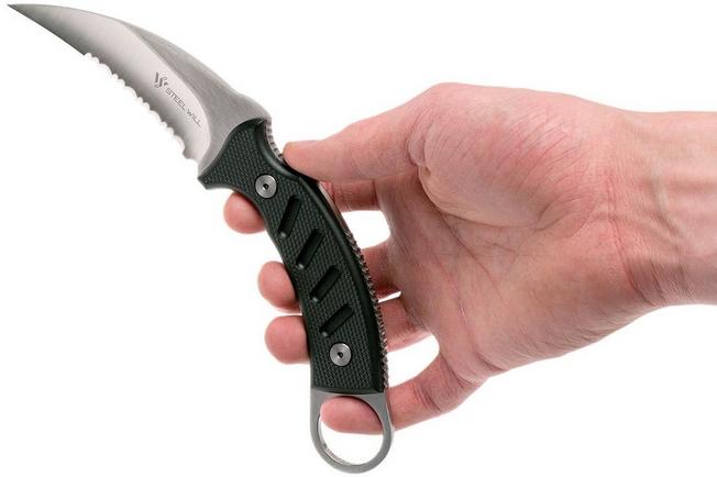 Image for Steel Will Censor 1360S Karambit, serrated
