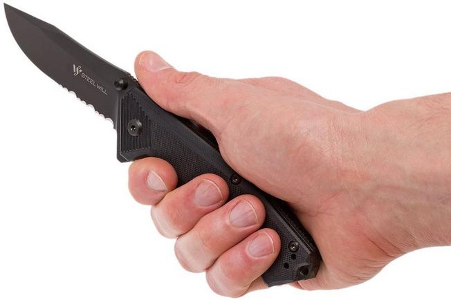 Image for Steel Will Onrush 632S pocket knife, half serrated