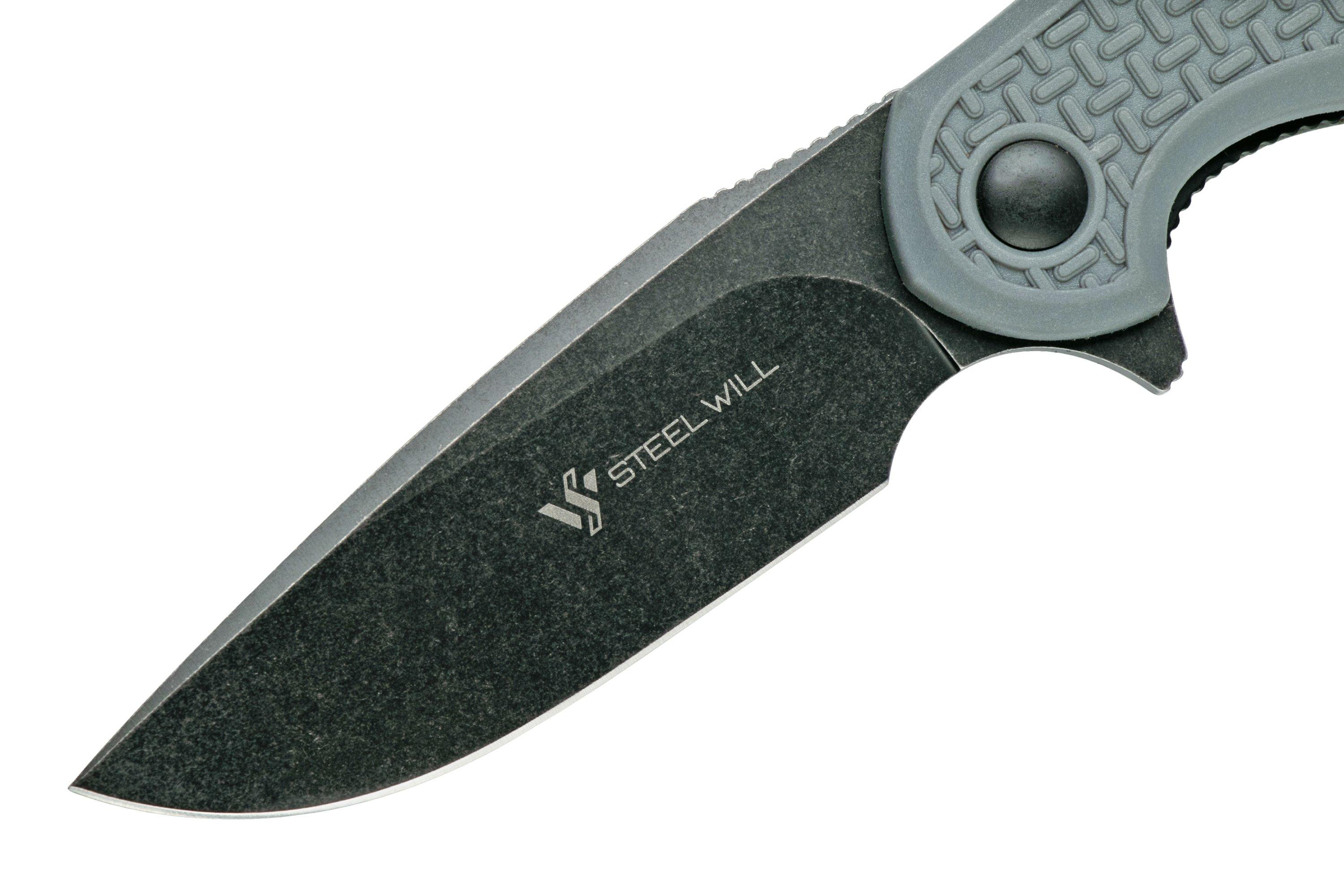 Steel Will Cutjack C22M-1GB Grey FRN, D2 blade pocket knife ...