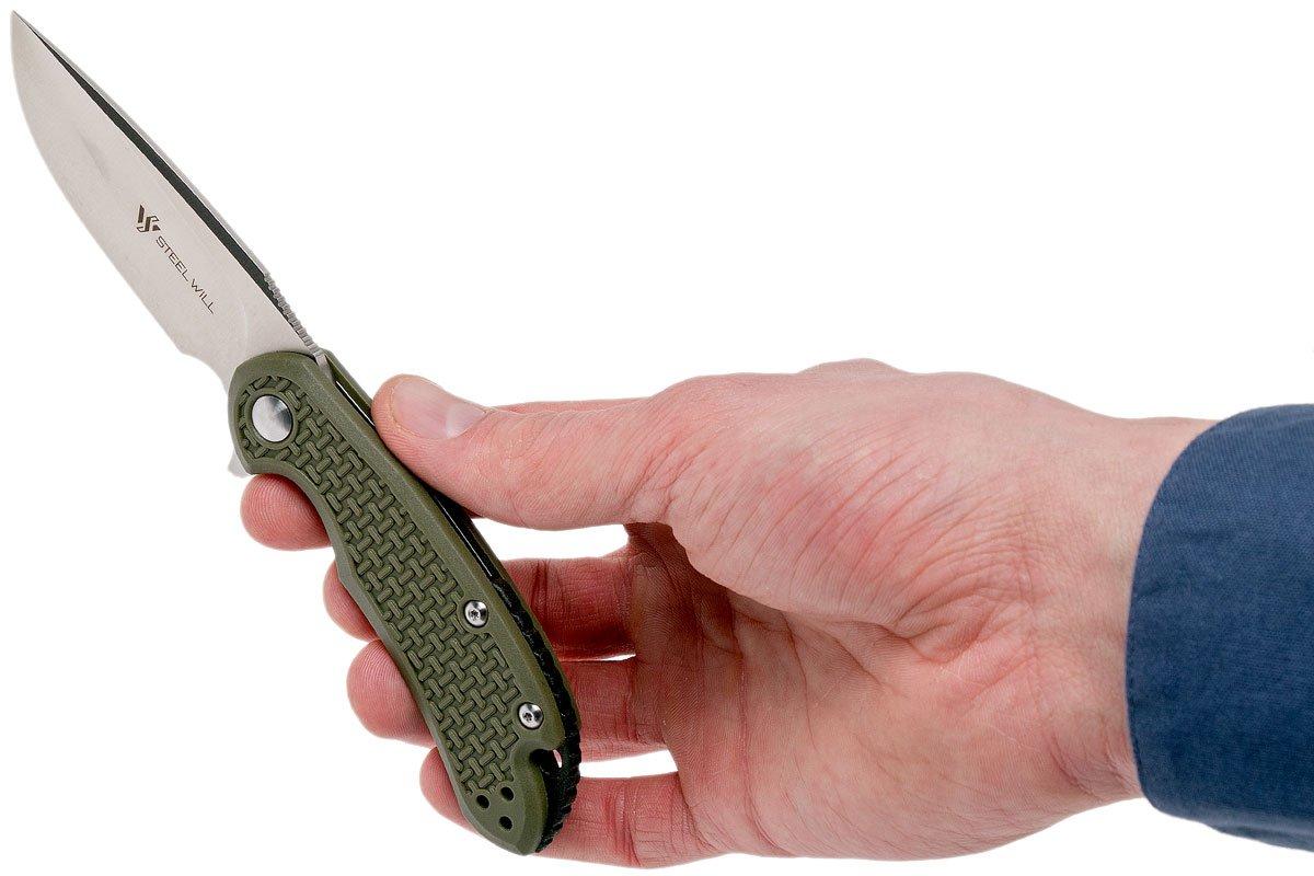 steel-will-cutjack-c22m-1od-od-green-frn-d2-blade-pocket-knife-advantageously-shopping-at