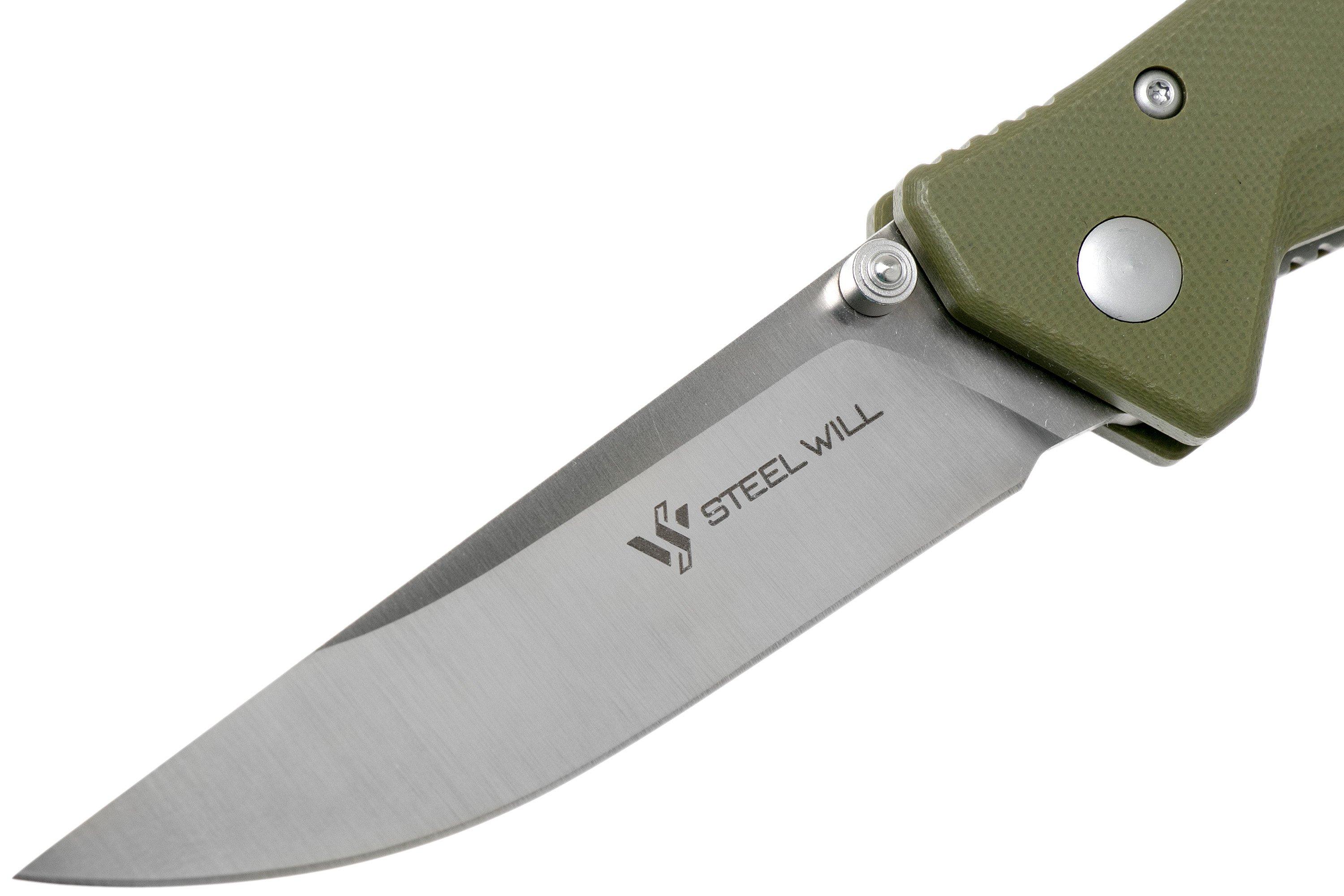 Steel Will Daitengu F11-02 OD-Green G10, Satin, pocket knife ...