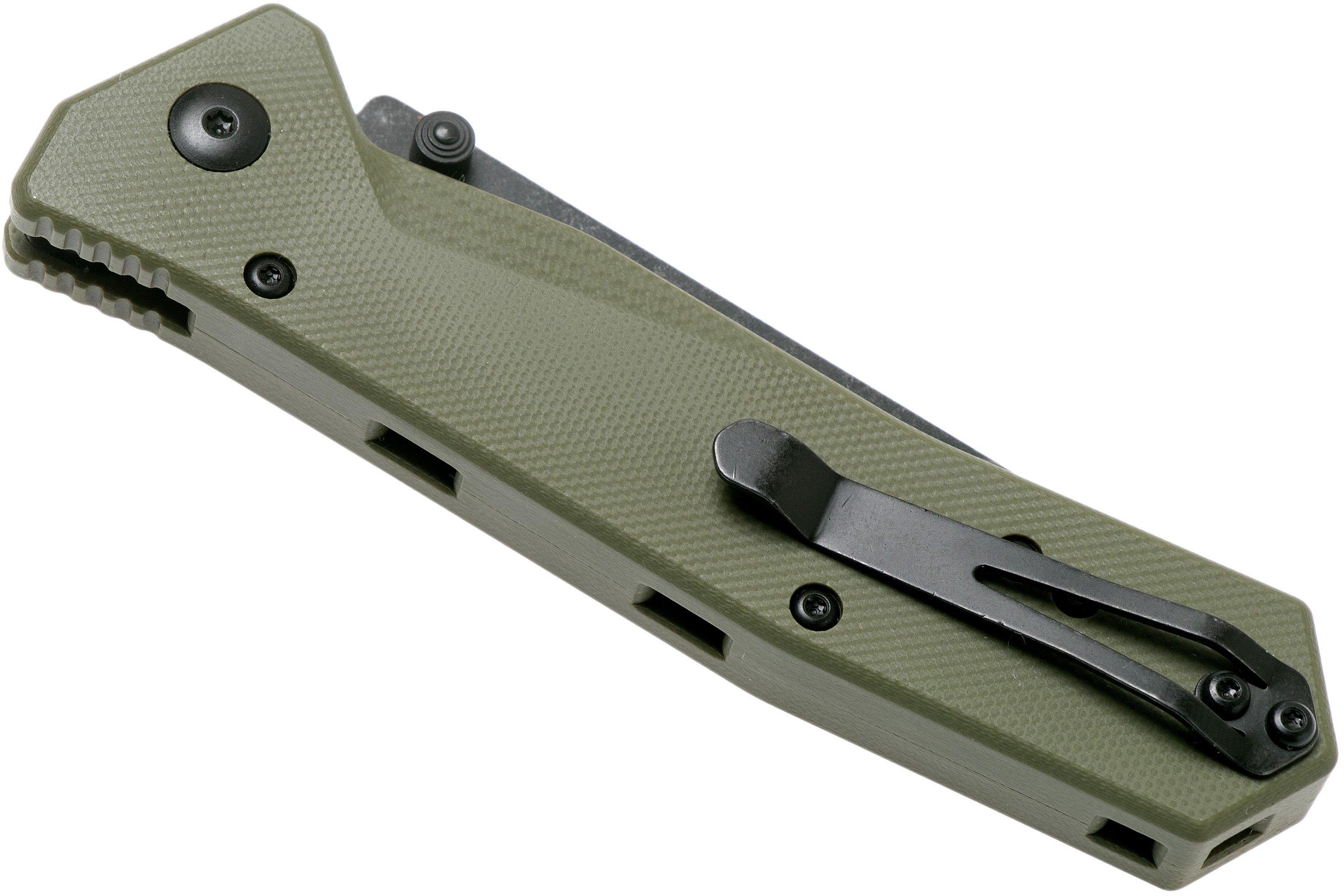 Steel Will Daitengu F11-33 OD-Green G10, Blackwashed, pocket knife ...