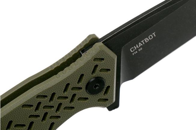 Image pour Steel Will Chatbot F14-33 OD Green, Blackwashed couteau de poche