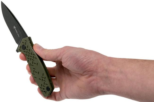 Image pour Steel Will Chatbot F14-33 OD Green, Blackwashed couteau de poche