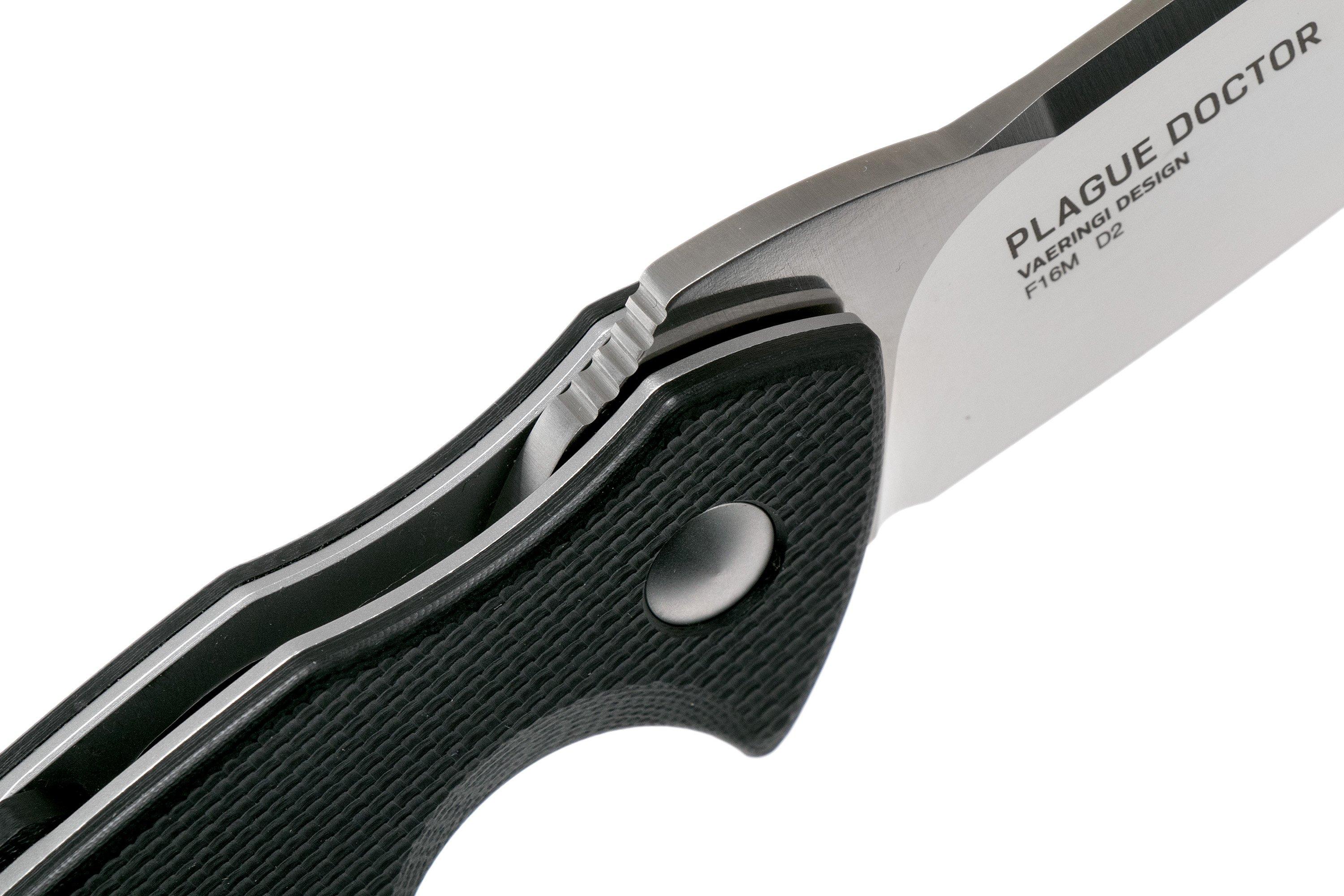 Steel Will Plague Doctor F16M-01, black, pocket knife