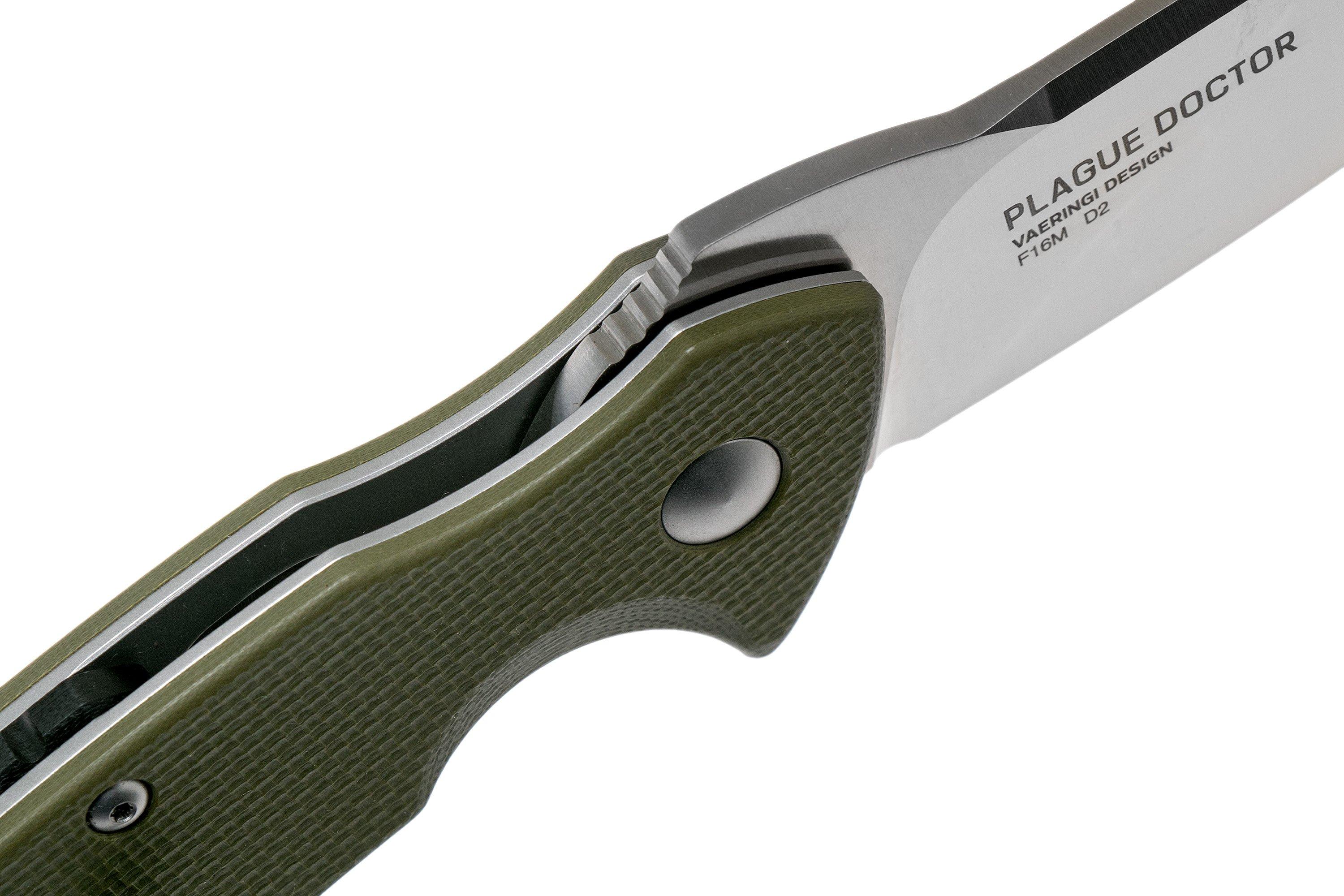 Steel Will Plague Doctor F16M-02, OD green, pocket knife ...