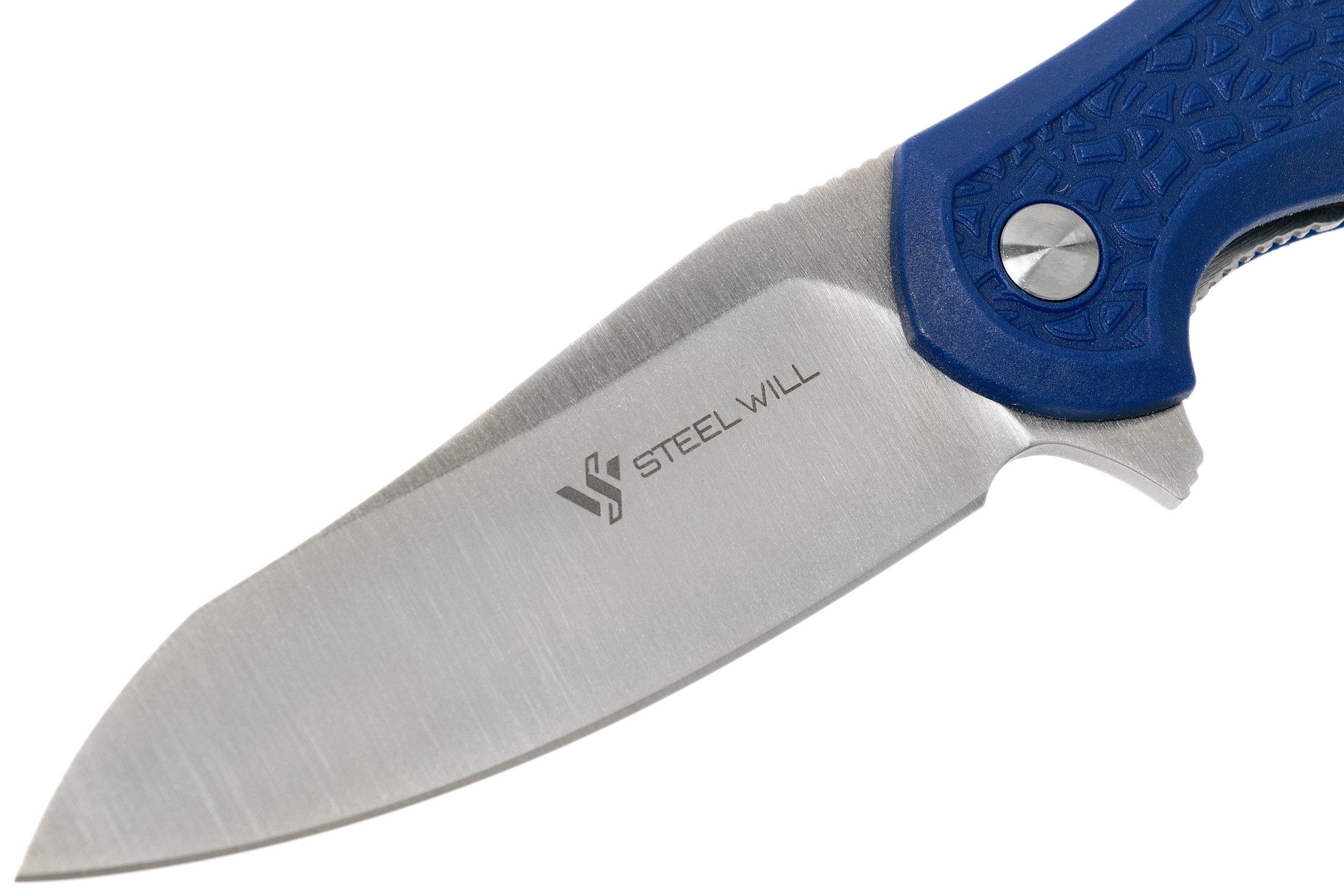 Steel Will Modus F25-13 Blue FRN, D2 blade, pocket knife ...