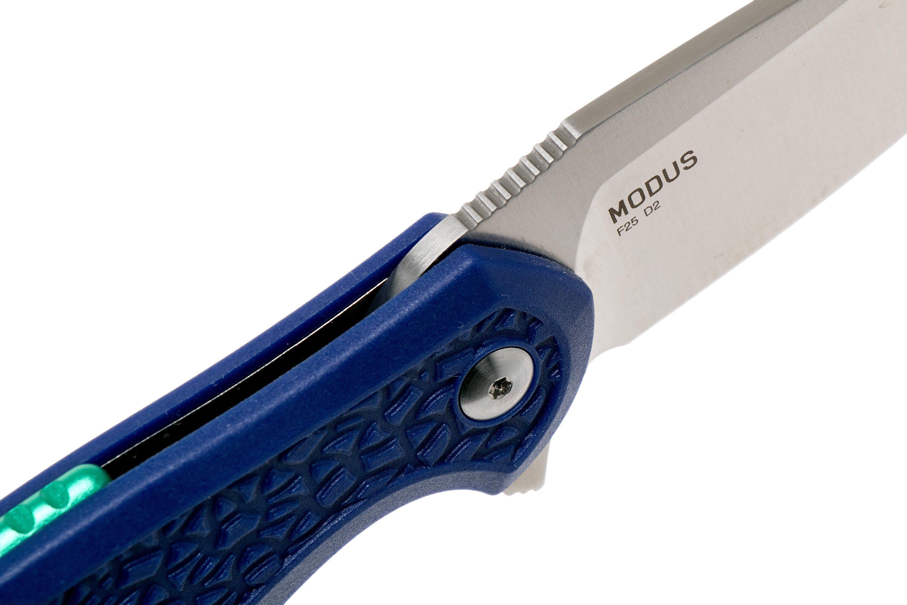 Steel Will Modus F25-15 Blue FRN, D2 blade, pocket knife ...