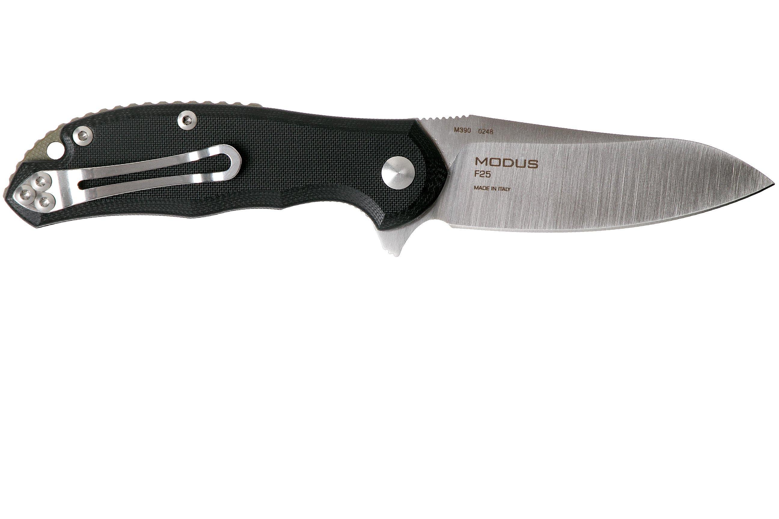 Steel Will Modus F25-31 Black G10, M390 blade, pocket knife ...