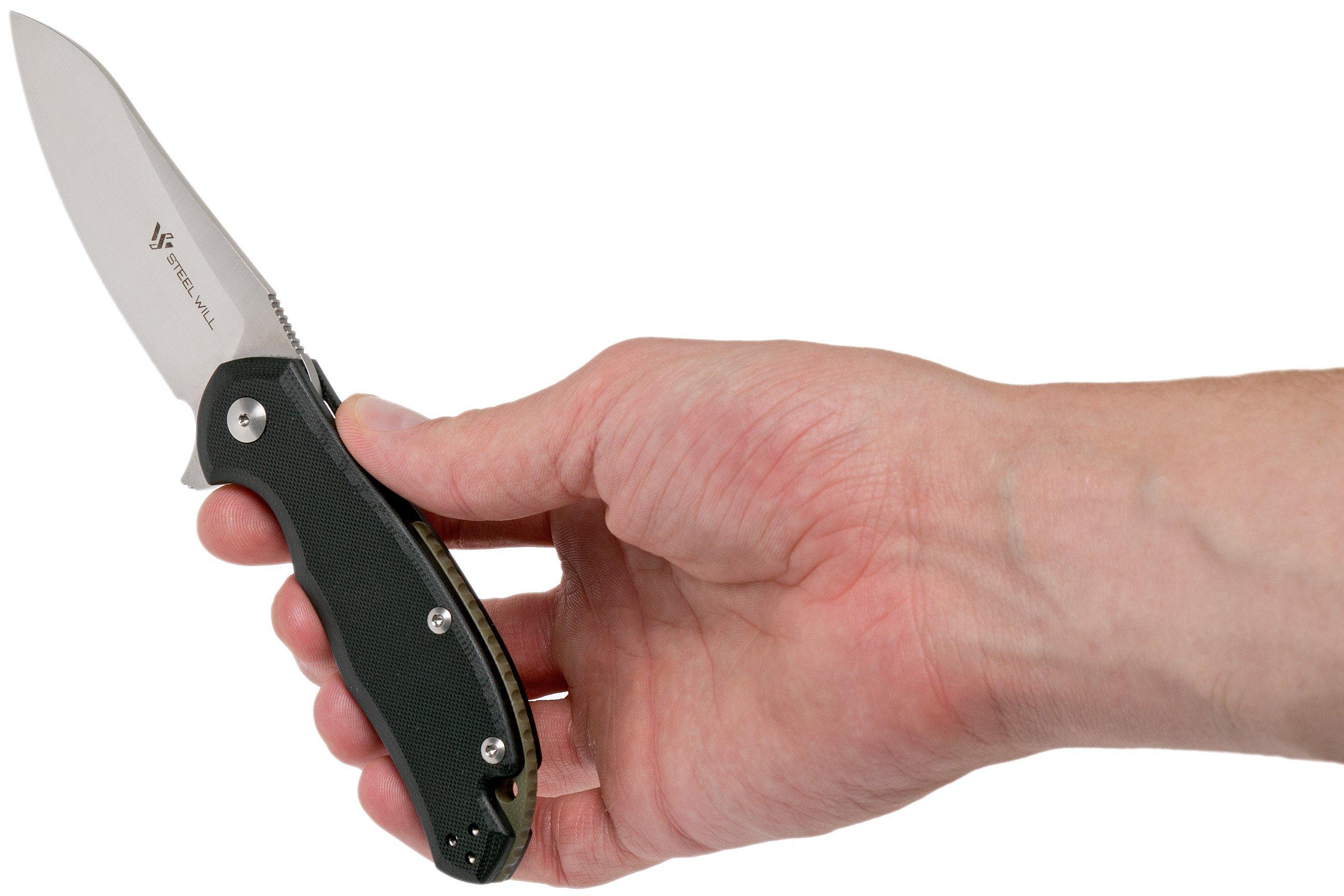 Steel Will Modus F25-31 Black G10, M390 blade, pocket knife ...