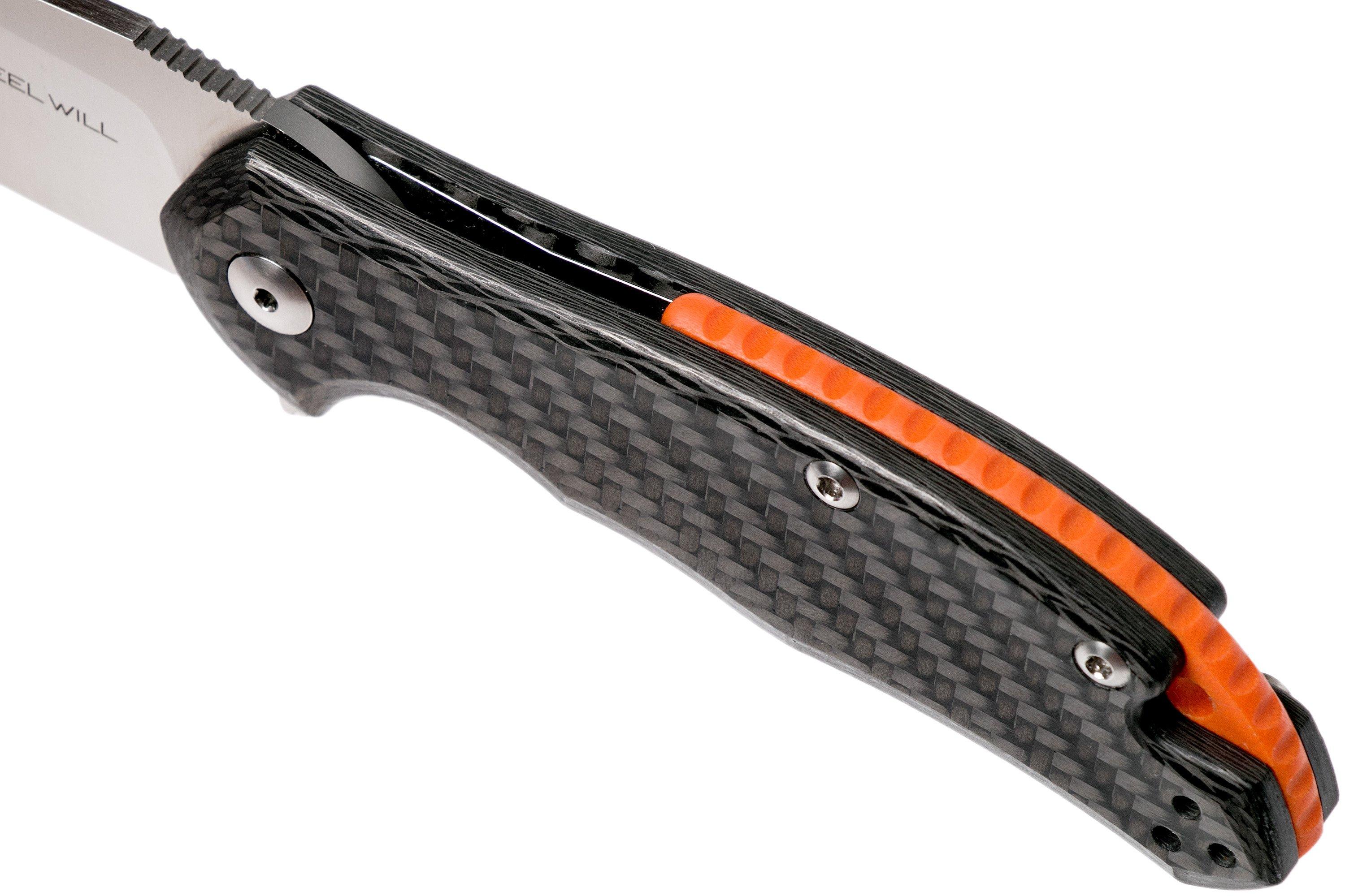 Steel Will Modus F25-71 Carbon fibre M390, pocket knife ...