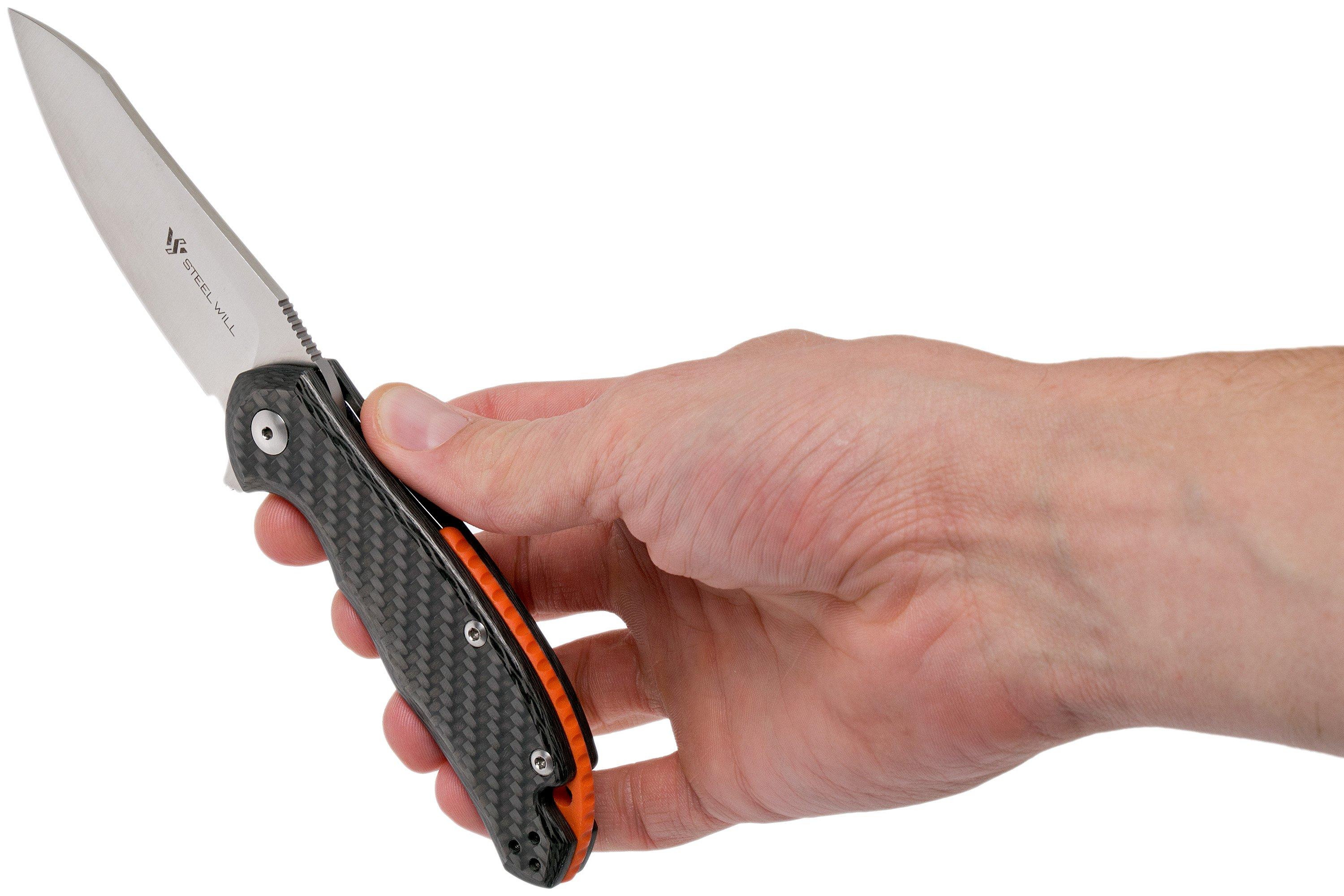 Steel Will Modus F25-71 Carbon fibre M390, pocket knife ...