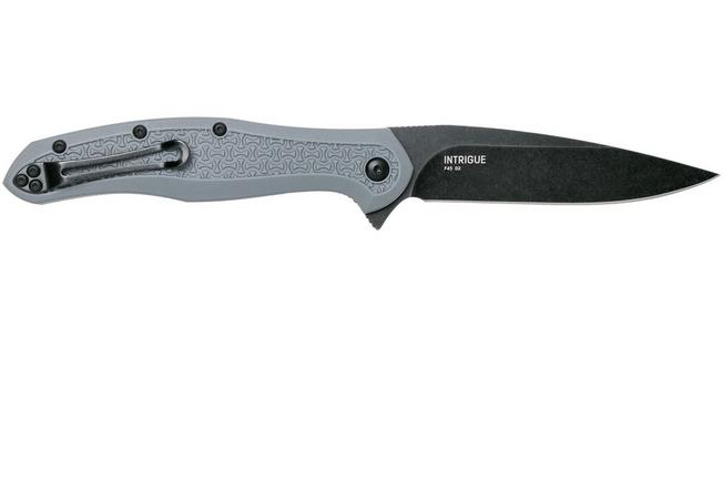 Image for Steel Will Intrigue F45-15 Blackwashed Grey FRN pocket knife