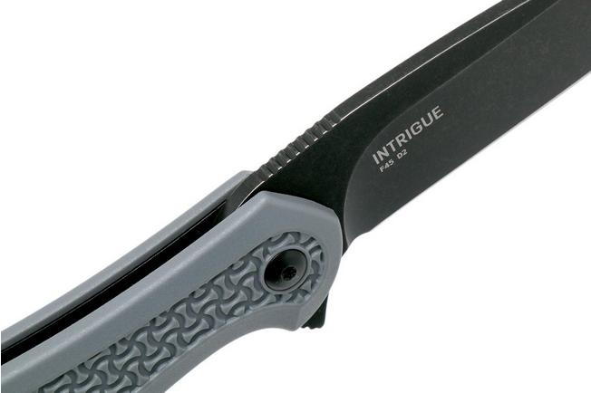 Image for Steel Will Intrigue F45-15 Blackwashed Grey FRN pocket knife