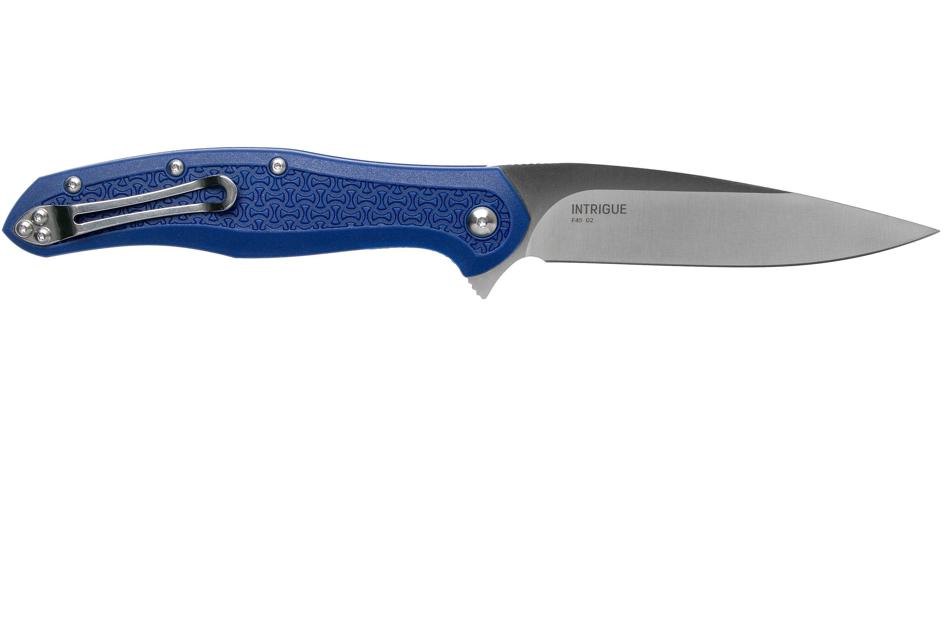 Steel Will Intrigue F4516 Blue FRN, Blue Standoffs, navaja Compras