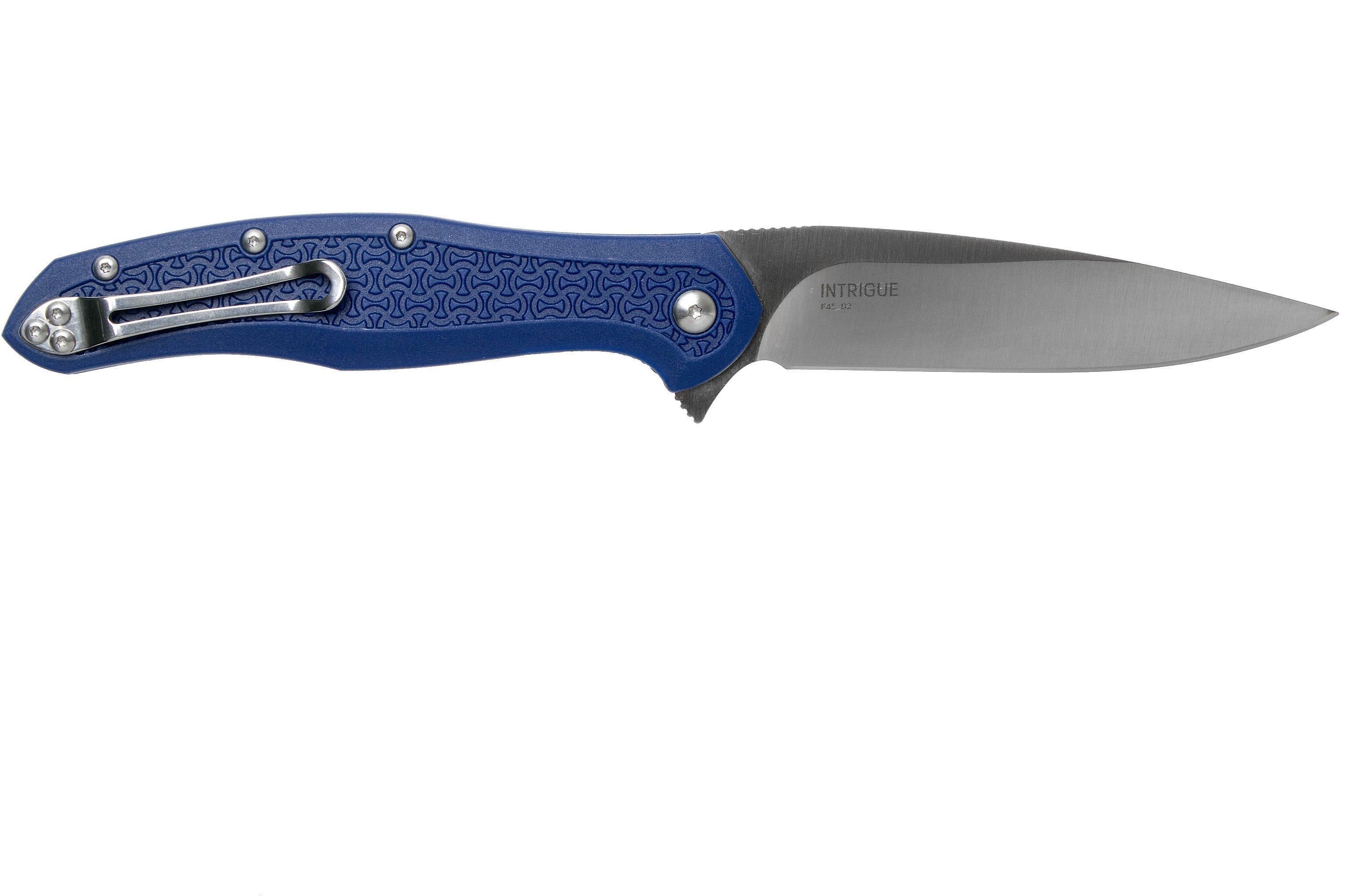Steel Will Intrigue F45-17 Blue FRN, Red Standoffs, pocket knife ...