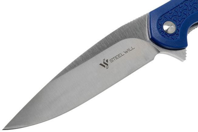 Imagen para Steel Will Intrigue F45-17 Blue FRN, Red Standoffs, navaja