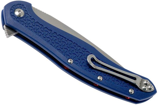 Imagen para Steel Will Intrigue F45-17 Blue FRN, Red Standoffs, navaja