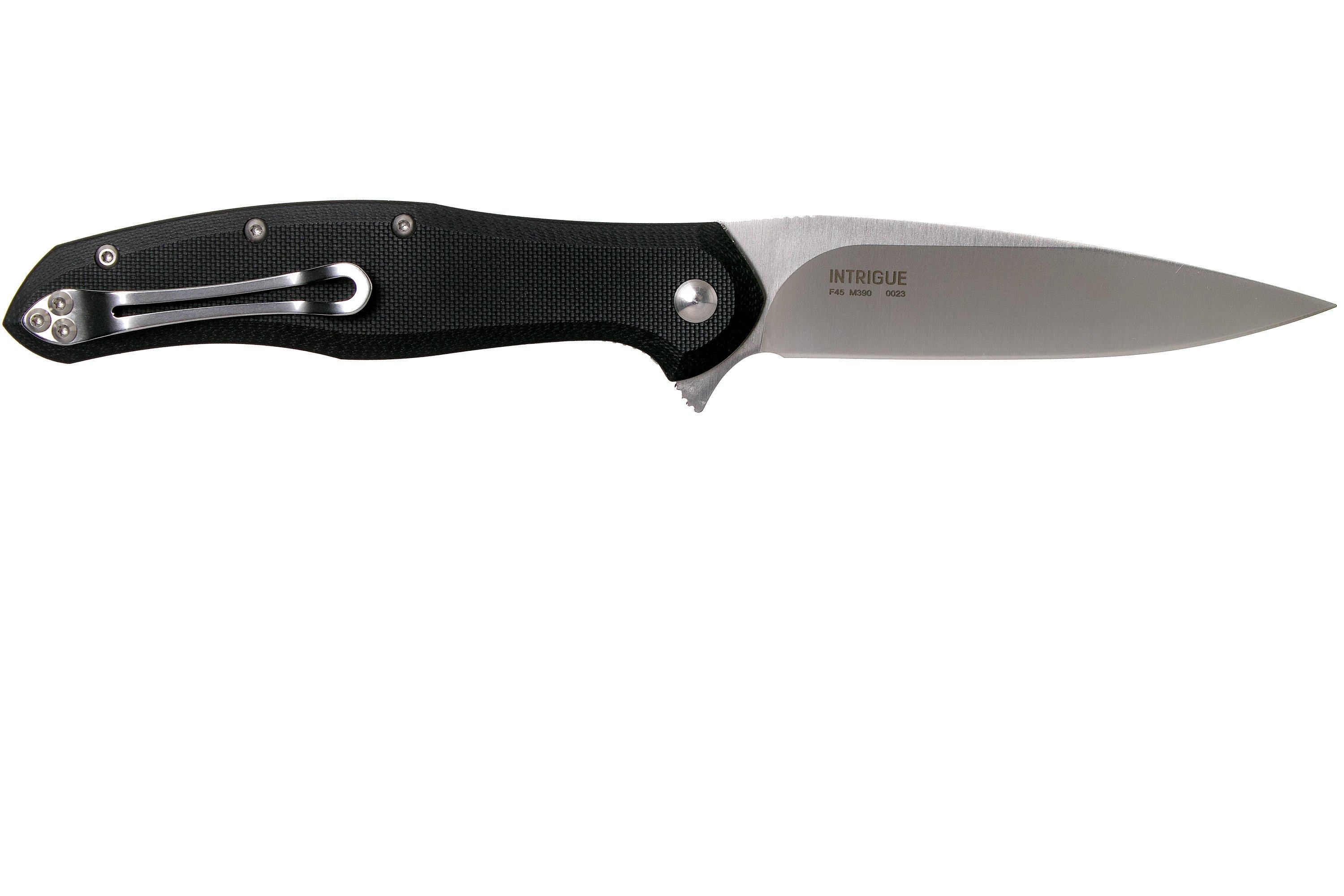 Steel Will Intrigue F45-31 M390 Black G10 pocket knife | Advantageously ...