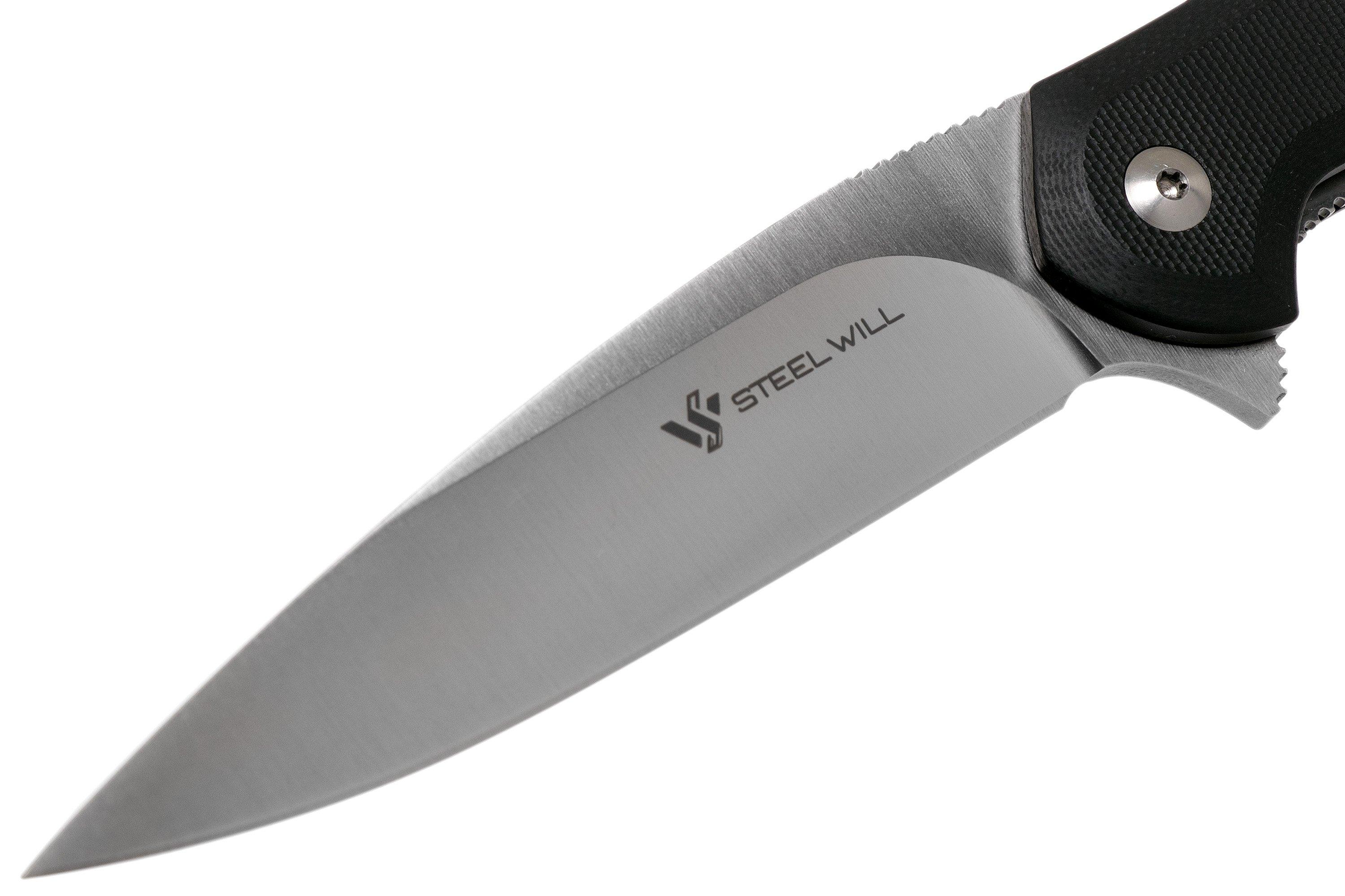 Steel Will Intrigue F45-31 M390 Black G10 pocket knife | Advantageously ...