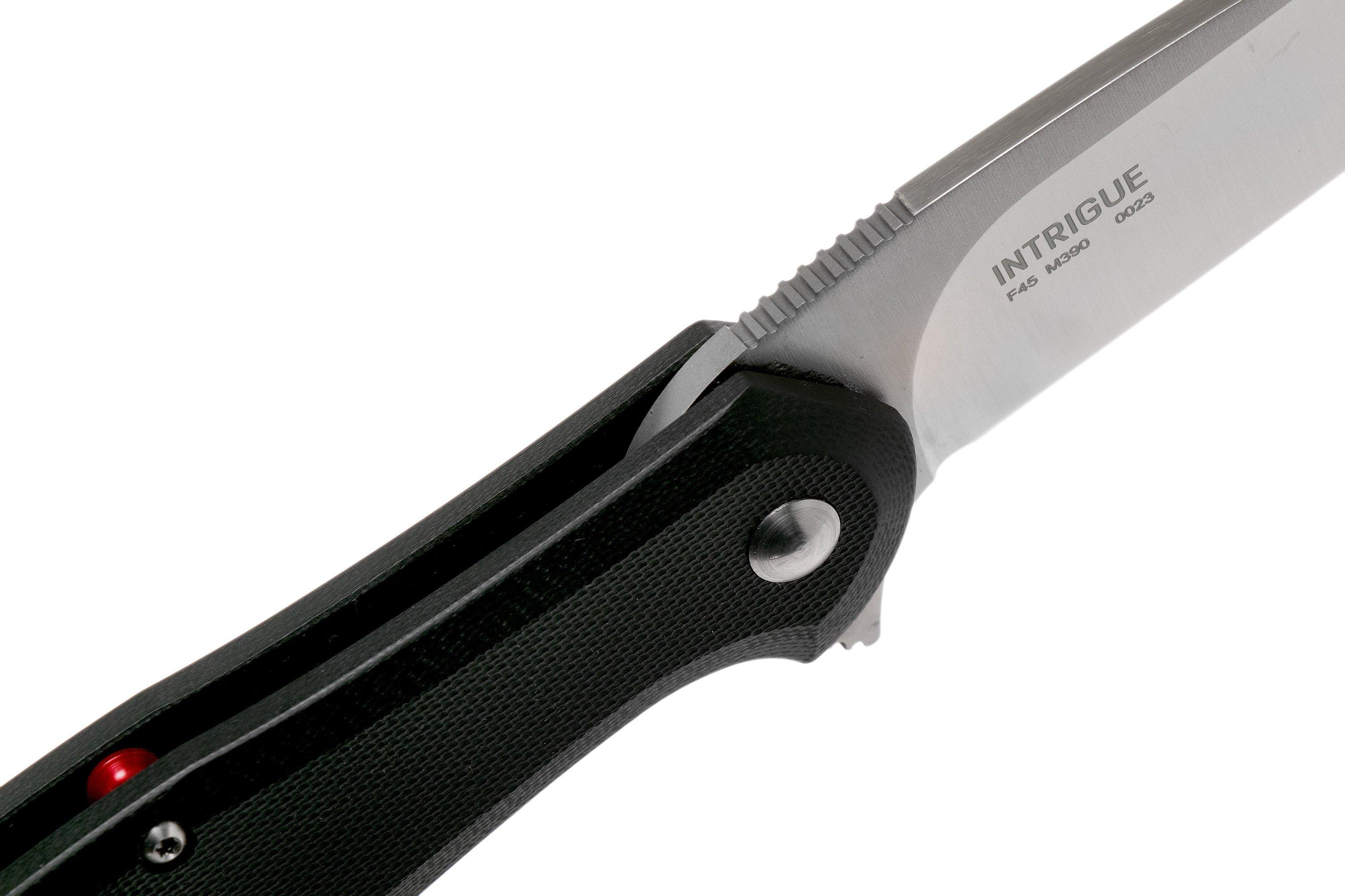 Steel Will Intrigue F45-31 M390 Black G10 pocket knife | Advantageously ...