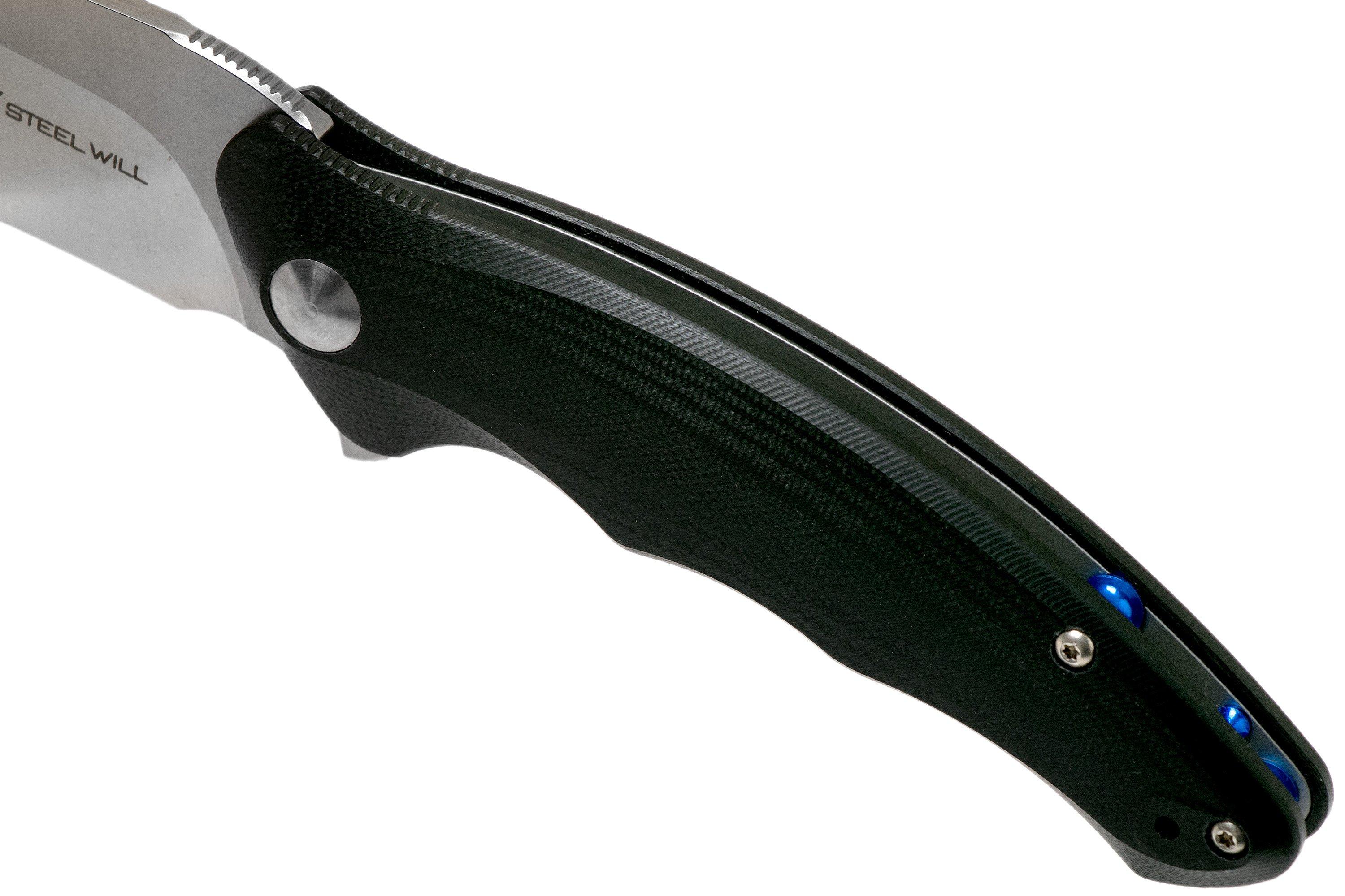 Steel Will Avior F6205 Black, Red pocket knife Advantageously