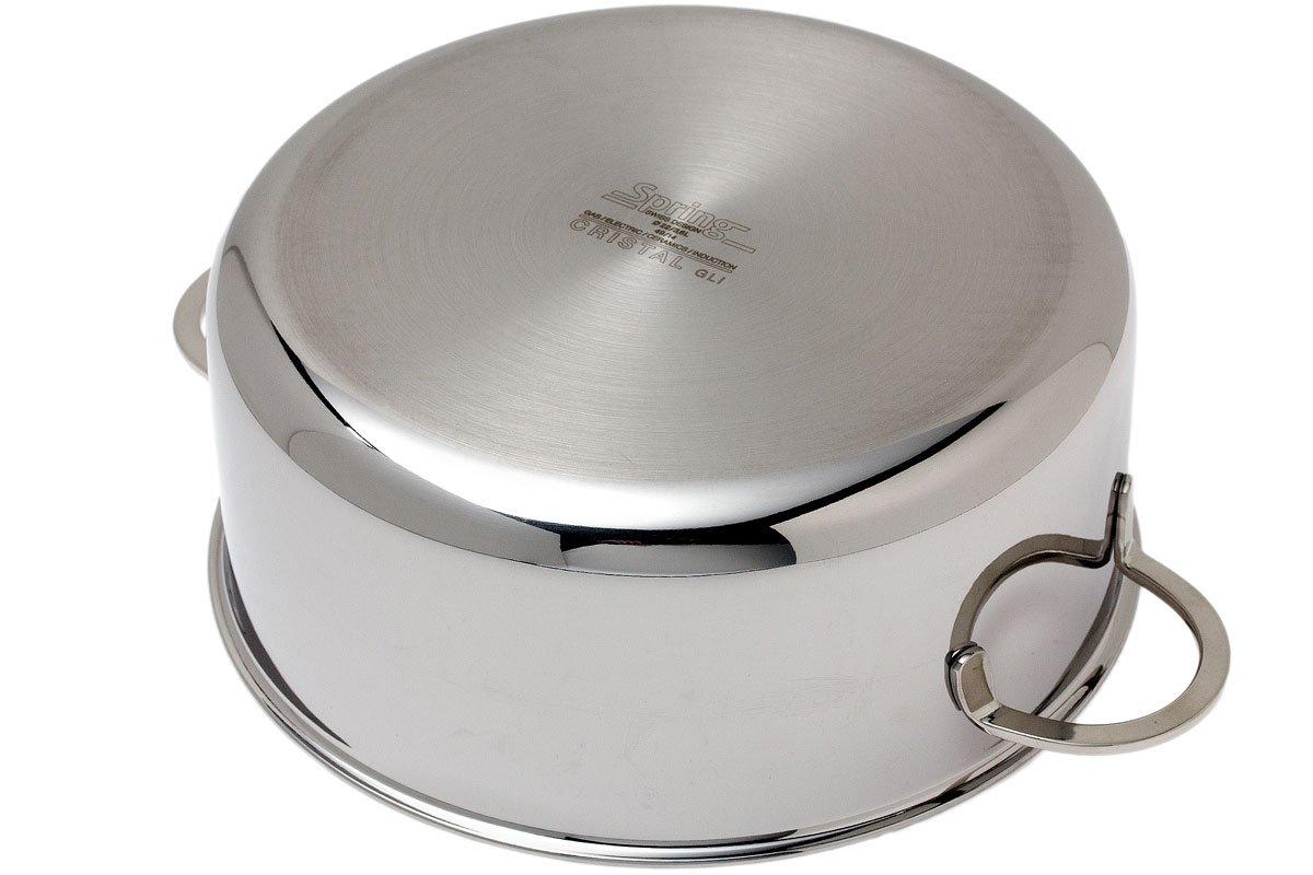 Faitout Induction Klaus Montagne 3,6 L - Acier Inox 18/10 - Fond 6 Mm Multicouche - Couvercle Inox - Qualité Premium Allemande