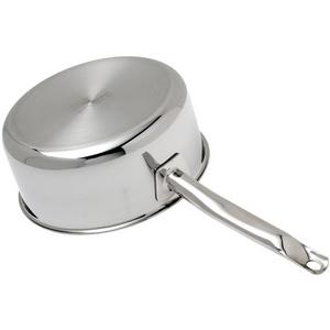 Spring CRISTAL Steelpan 16 Cm – Voor Alle Kookplaten, Ook Inductie, Met Deksel En Inhoudsmarkeringen