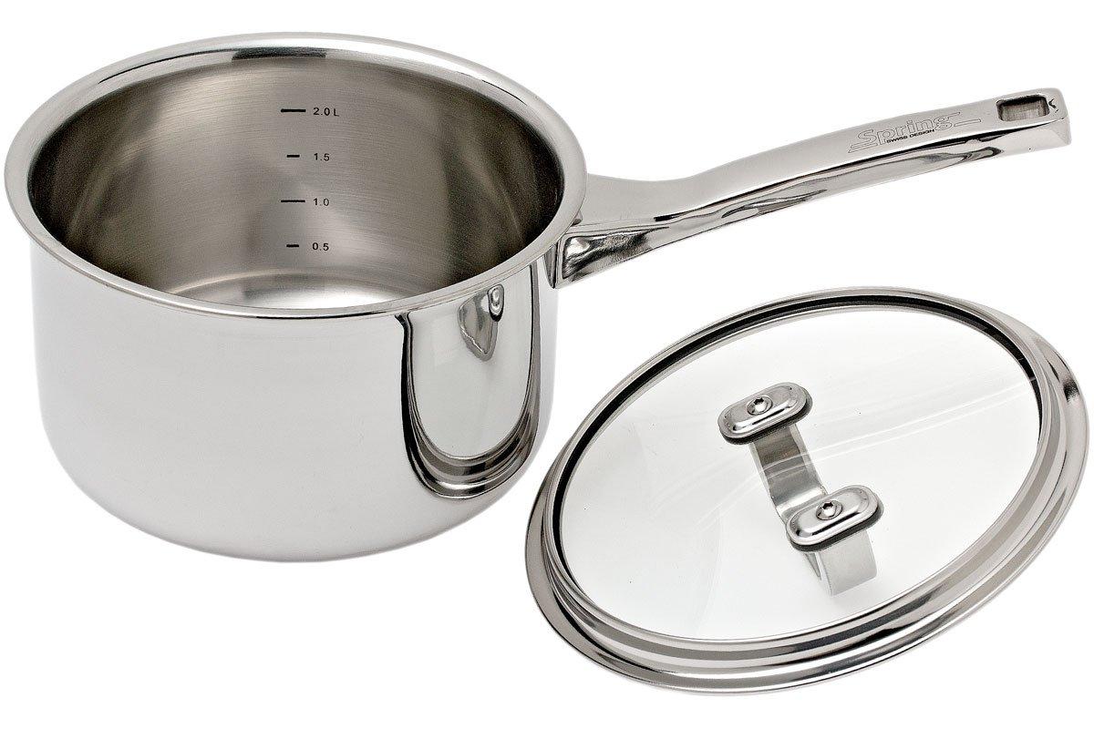 Spring Finesse deep saucepan with lid 18 cm, 2,7L Advantageously