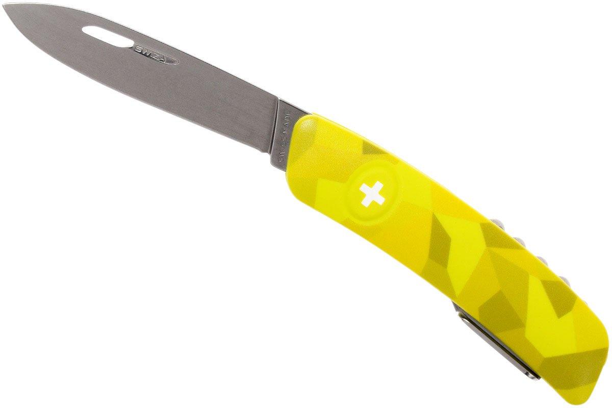  C01 Velor Swiss pocket knife, yellow | Advantageously shopping at .