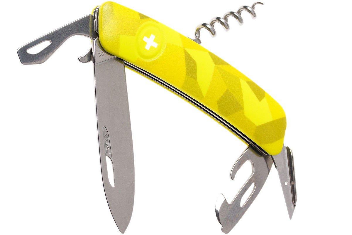  C03 Velor Swiss pocket knife, yellow | Advantageously shopping at .