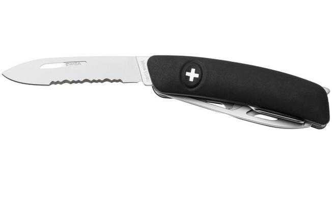 Afbeelding voor Swiza CH05T R AM, KCR.0056.1010, Black, Zwitsers zakmes, partly serrated, 7 tools
