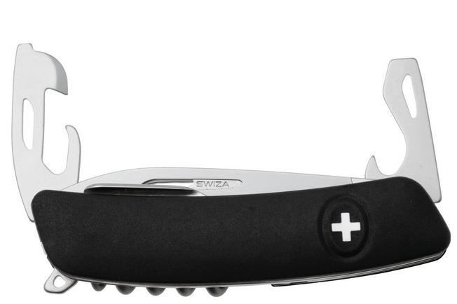 Afbeelding voor Swiza CH05T R AM, KCR.0056.1010, Black, Zwitsers zakmes, partly serrated, 7 tools