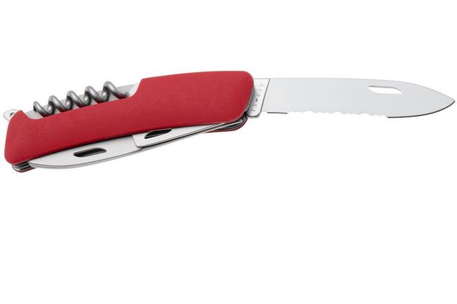 Afbeelding voor Swiza CH05T R AM, KCR.0056.1900, Red Helvetix, Zwitsers zakmes, partly serrated, 7 tools