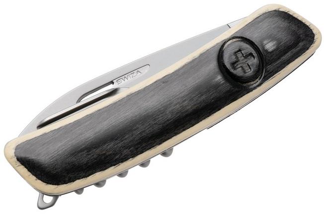 Afbeelding voor Swiza CH05T R AM, KCR.0056.6520, Laminate White, Zwitsers zakmes, partly serrated, 7 tools