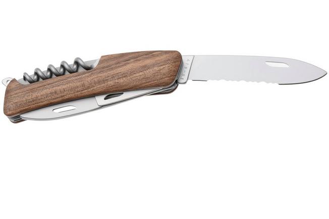 Afbeelding voor Swiza CH05T R AM, KCR.0056.6300, Walnut, Zwitsers zakmes, partly serrated, 7 tools