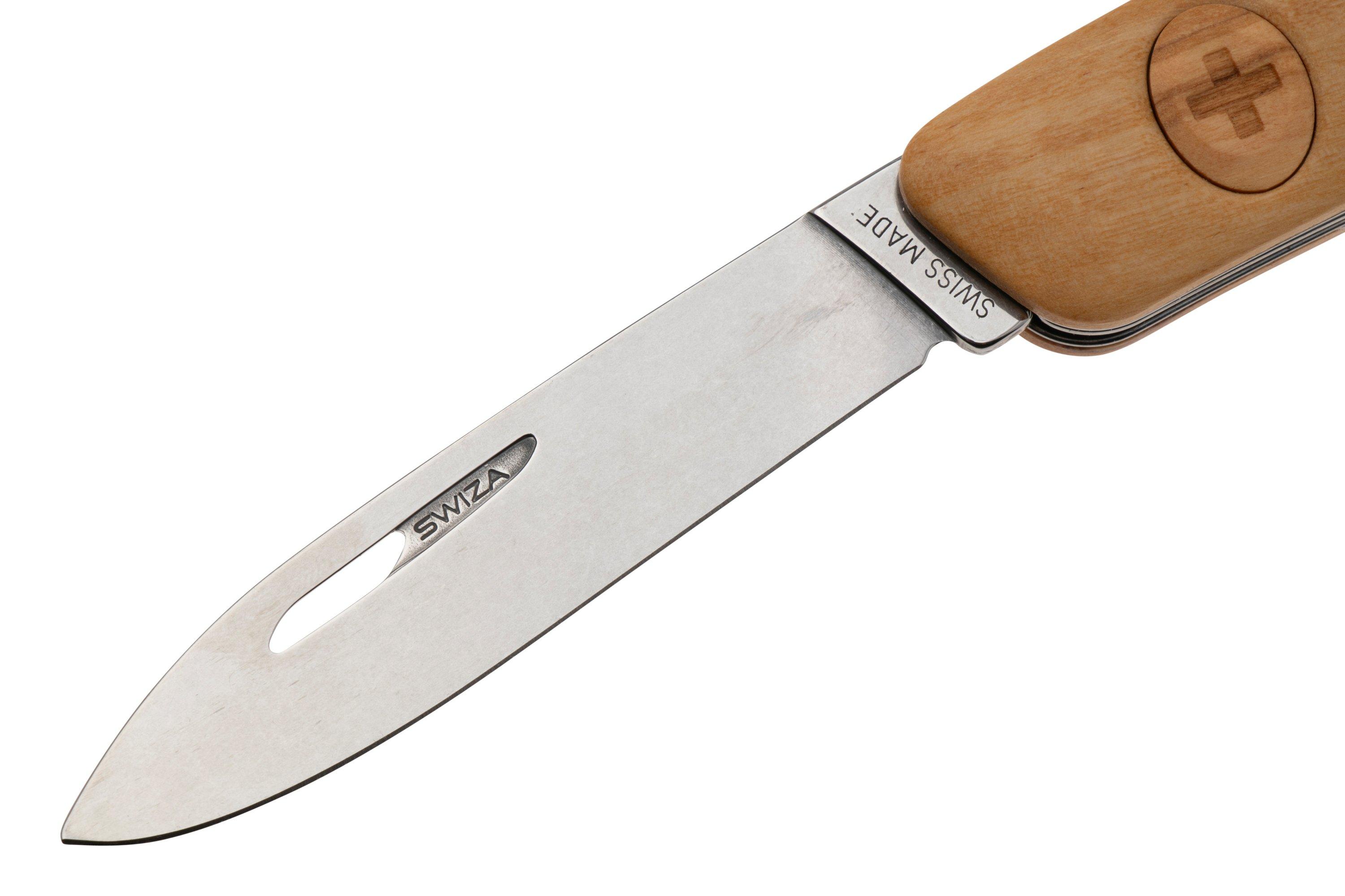 Swiza D01-WO Zwitsers pocket knife, olive wood | Advantageously