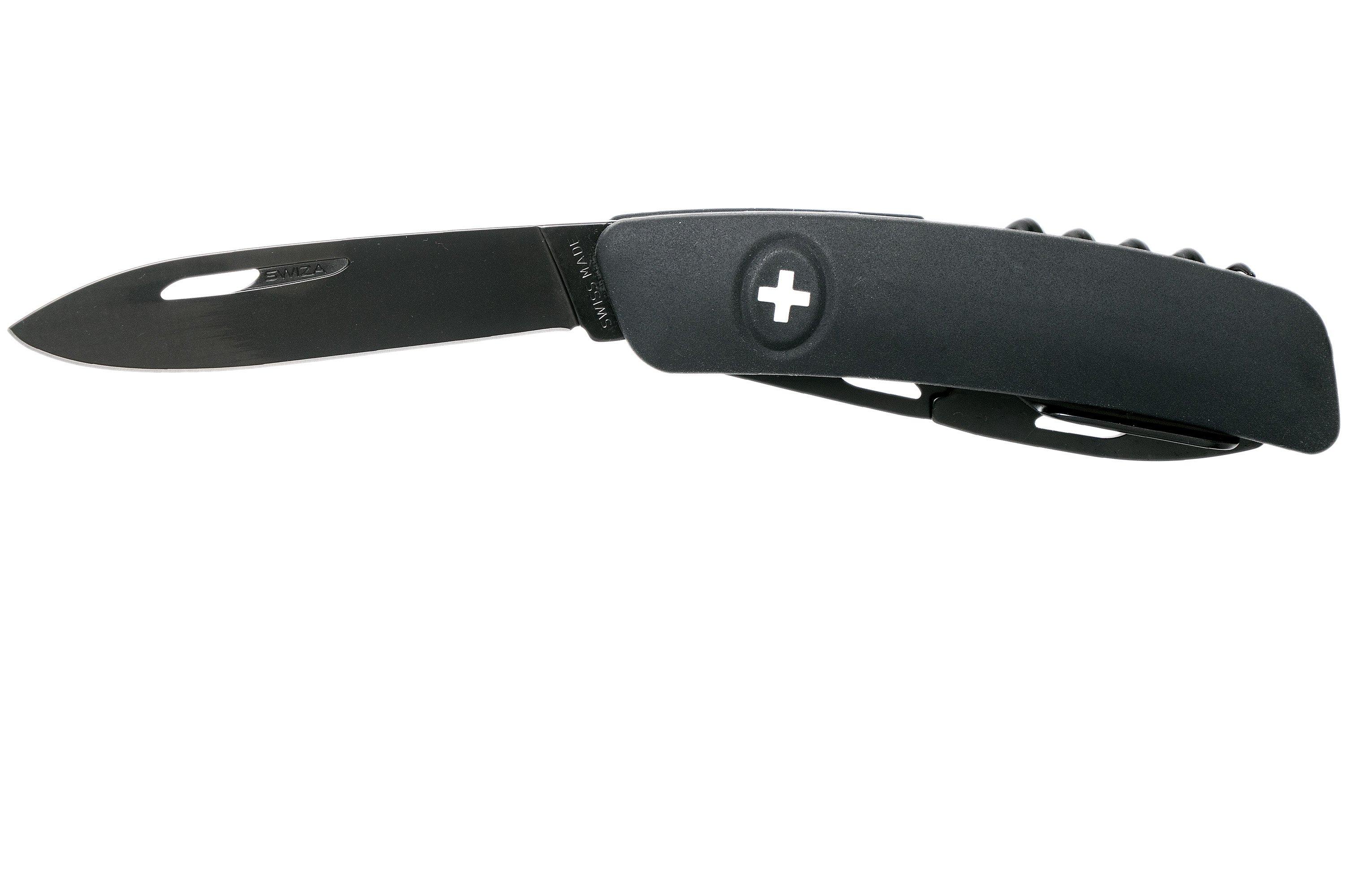  D03 All black Swiss pocket knife, black | Advantageously shopping .