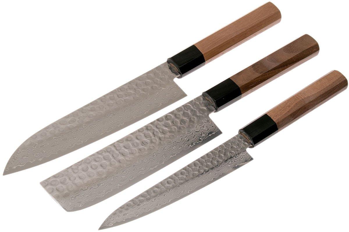 Sakai Takayuki 45-Layer Damascus WA 3 piece gift set, 18007-D ...