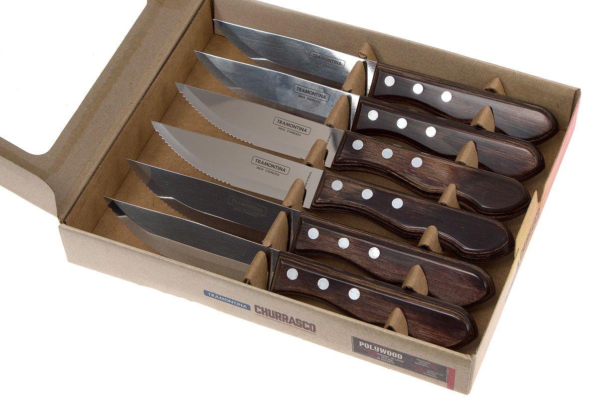 Tramontina Churrasco Jumbo 92000-002, Set di 2 coltelli da bistecca