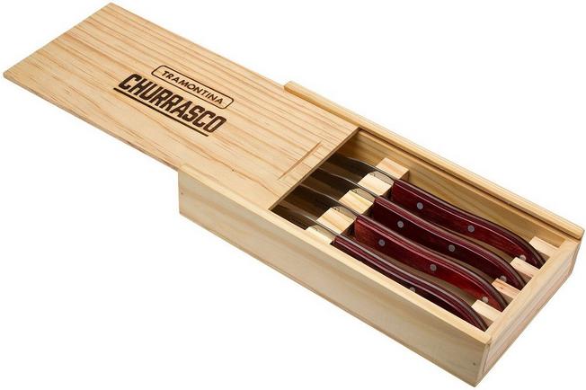 Image for Tramontina Churrasco 4-pcs steak knife set French style, 21499-713