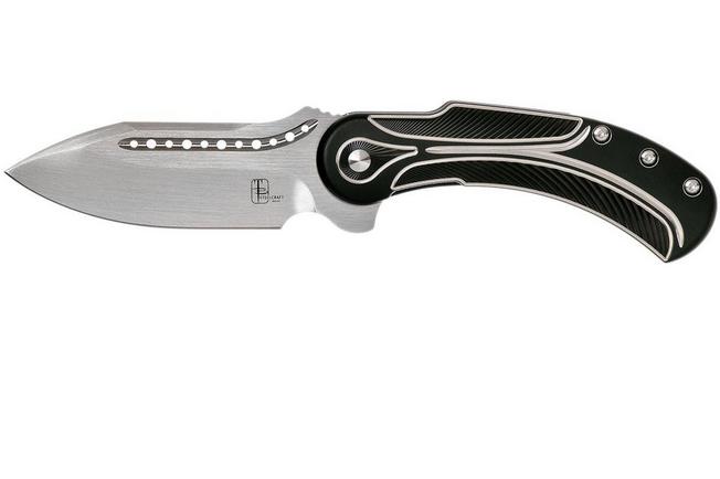 Image for Todd Begg Steelcraft Field Marshall, satin blade, black & silver FM223