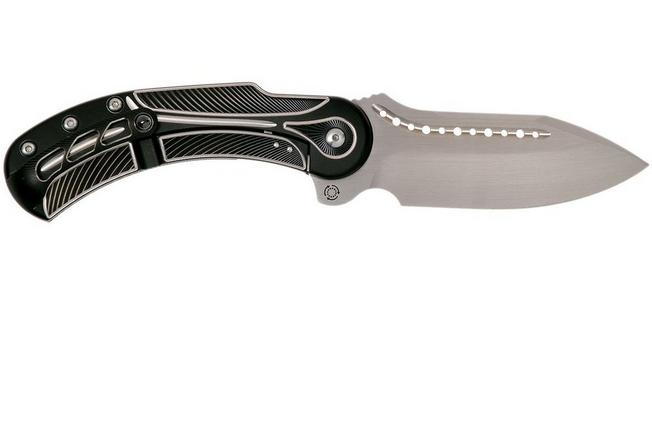 Image for Todd Begg Steelcraft Field Marshall, satin blade, black & silver FM223