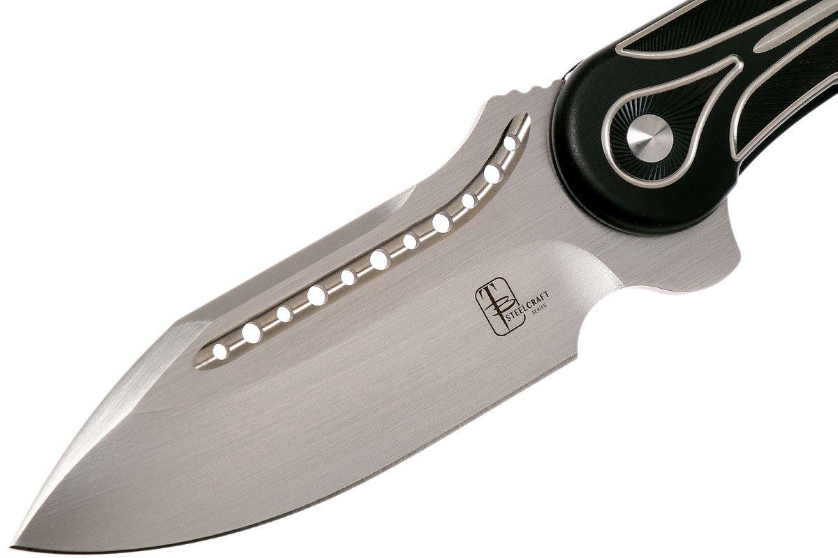 Todd Begg Steelcraft Field Marshall, satin blade, black & silver FM223