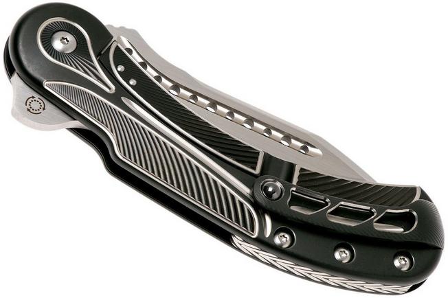 Image for Todd Begg Steelcraft Field Marshall, satin blade, black & silver FM223