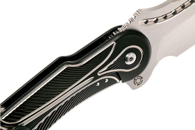 Image for Todd Begg Steelcraft Field Marshall, satin blade, black & silver FM223