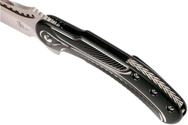 Image for Todd Begg Steelcraft Field Marshall, satin blade, black & silver FM223